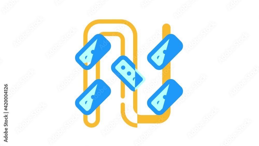 pipe irrigation system color icon animation pipe irrigation system color icon animation
