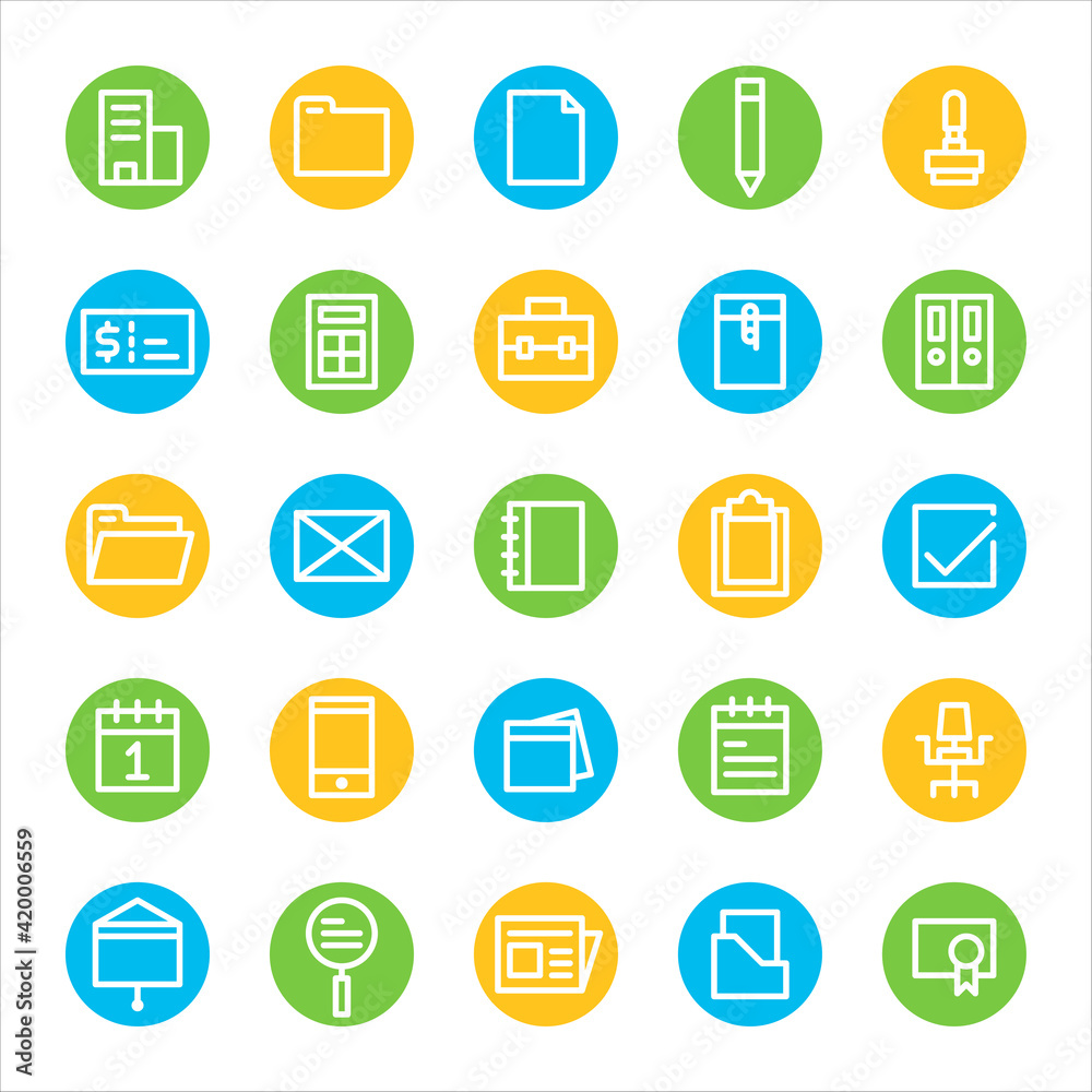business communication line icon design, office object symbol, editable stroke business communication line icon design, office object symbol, editable stroke