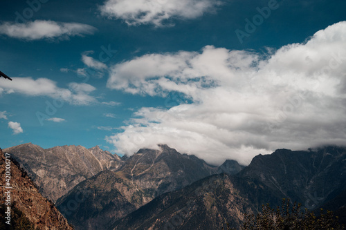 Fototapeta Naklejka Na Ścianę i Meble -  clouds in the mountains
