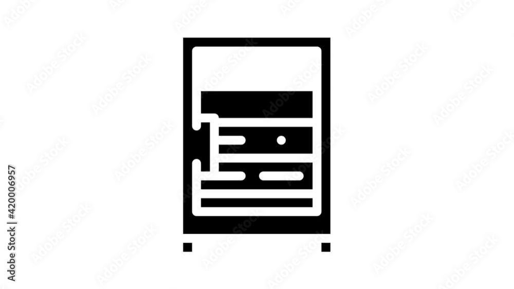 data server technology glyph icon animation data server technology glyph icon animation