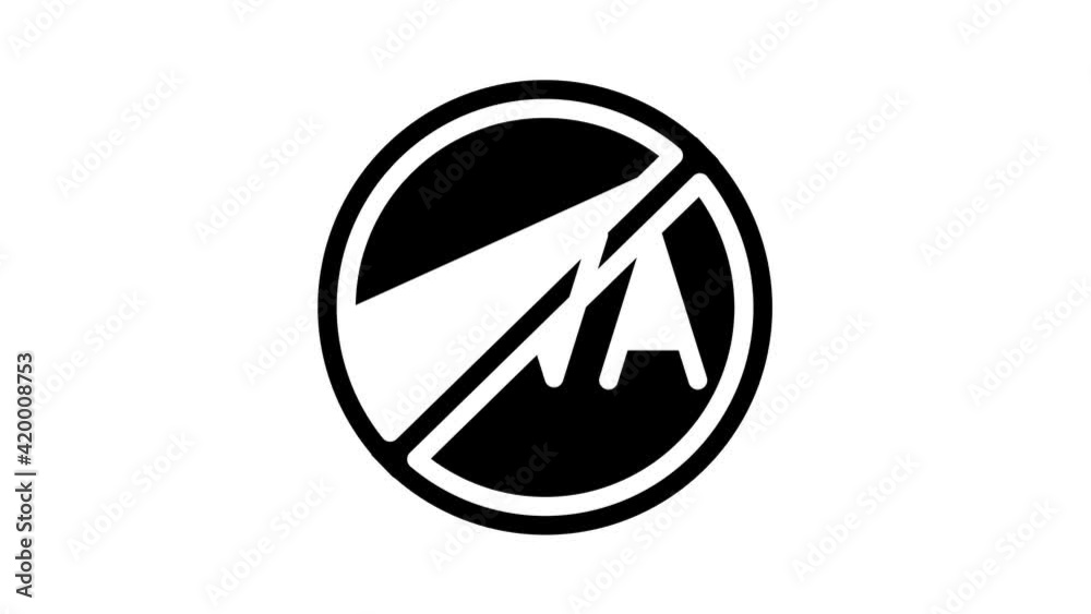 uva crossed out mark glyph icon animation uva crossed out mark glyph icon animation