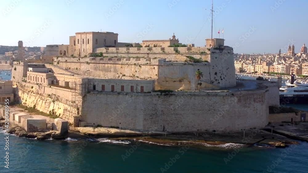 Malta entering the port of Valletta by cruise ship Malta entering the port of Valletta by cruise ship