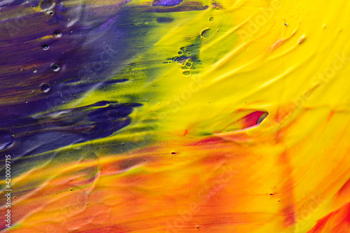 Abstract art background. Hand drawn gouache painting. Color texture.