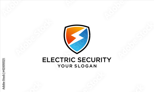 combination electric and security logo design Free Download combination electric and security logo design - GFXLoad