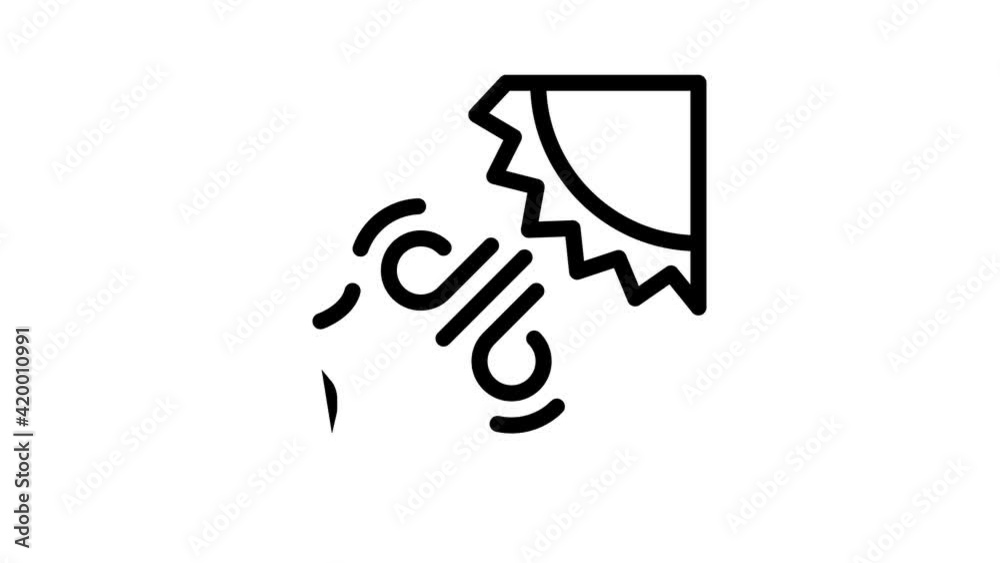 solar influence on earth black icon animation solar influence on earth black icon animation