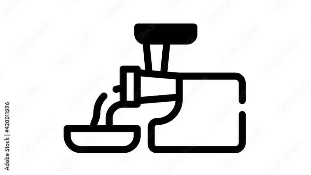 meat grinder black icon animation meat grinder black icon animation