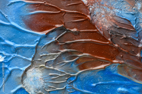 Abstract art background. Hand drawn gouache painting. Color texture.