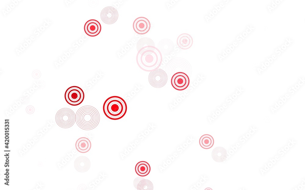 Light Red vector background with spots. Light Red vector background with spots.