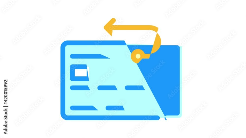 cashback on credit card color icon animation cashback on credit card color icon animation