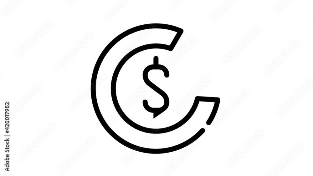 share of cashback from purchase black icon animation share of cashback from purchase black icon animation