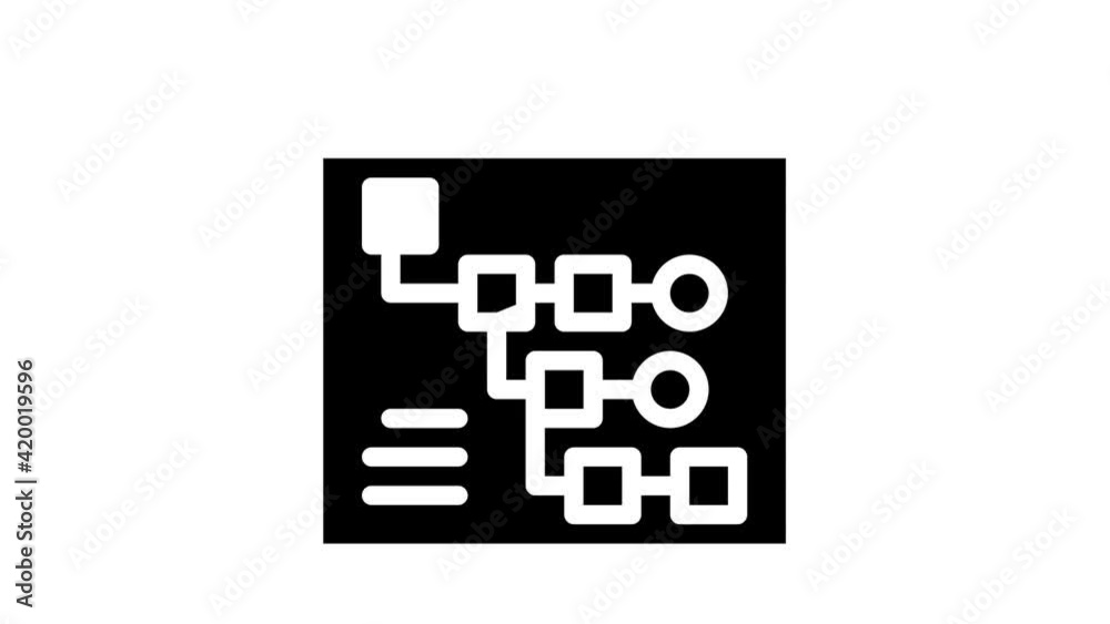 exploratory data analysis glyph icon animation exploratory data analysis glyph icon animation