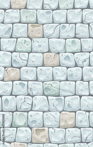 Seamless texture for game development - old pavers