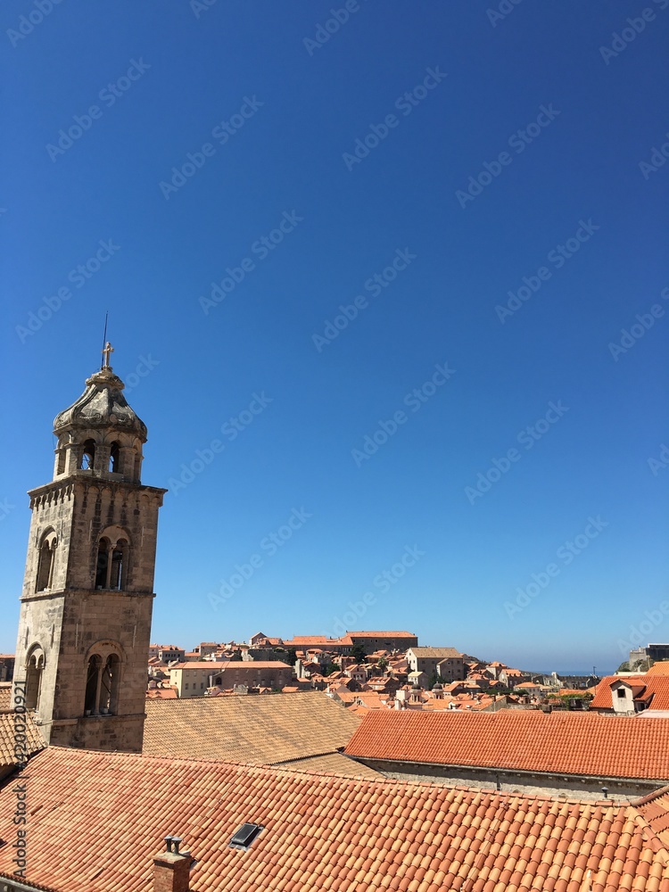 View over the old town of Dubrovnik, Croatia