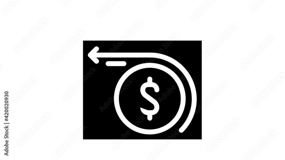 cashback analysis web site glyph icon animation cashback analysis web site glyph icon animation