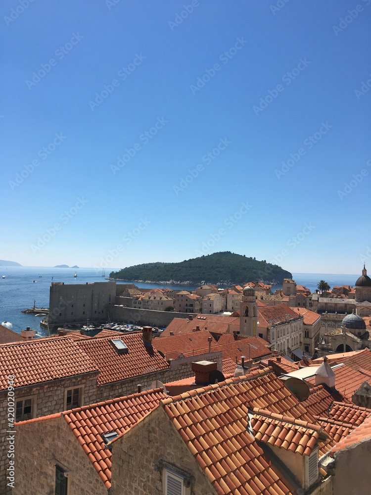 View over the old town of Dubrovnik, Croatia