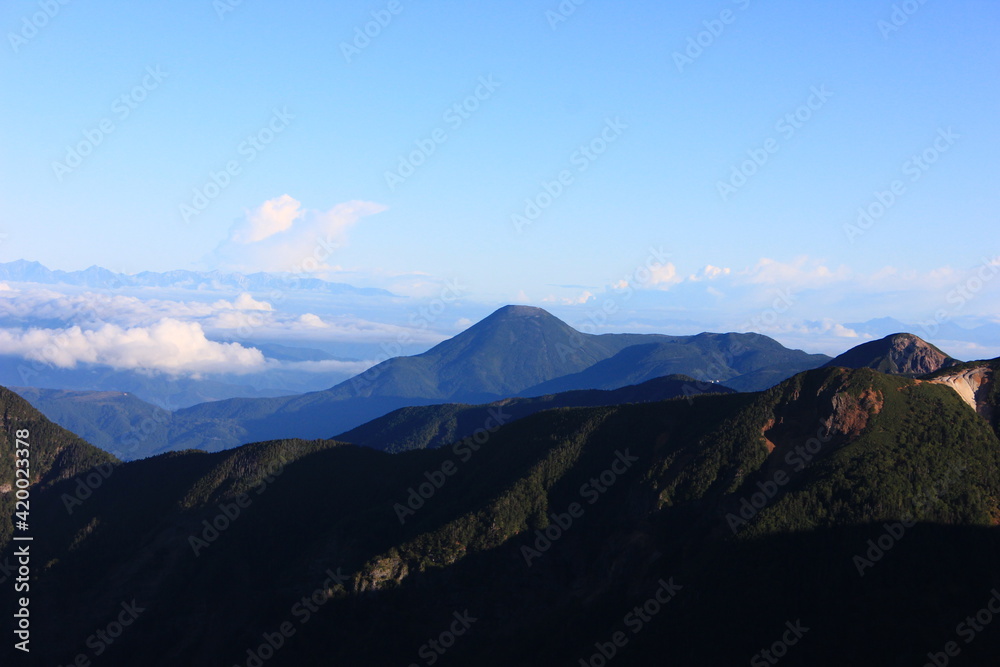 八ヶ岳から見た蓼科山