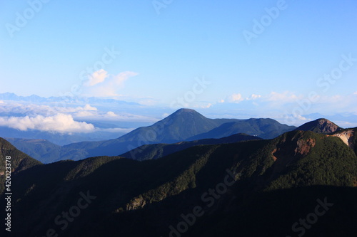 八ヶ岳から見た蓼科山