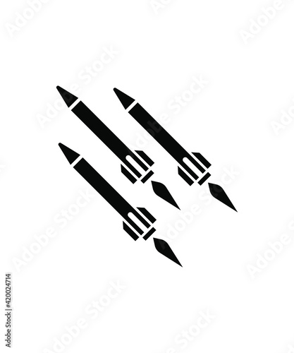 Fototapeta Naklejka Na Ścianę i Meble -  missile icon,vector best flat icon.