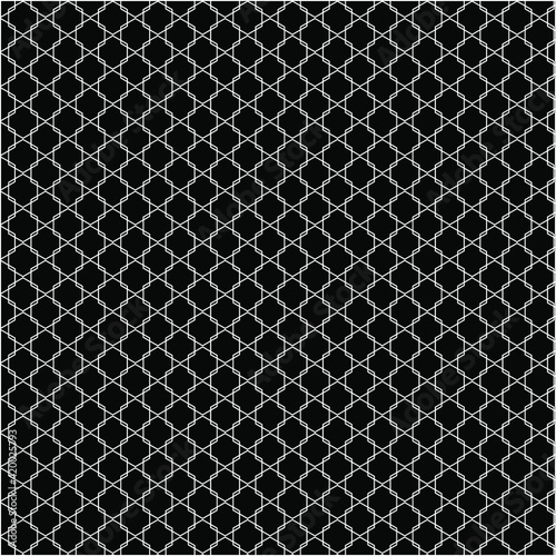 Seamless hexagonal grid pattern. Vector background hexaganal cube elements. Modern simple grid.