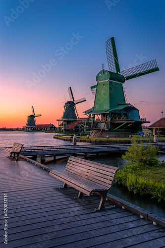 A view of windmills