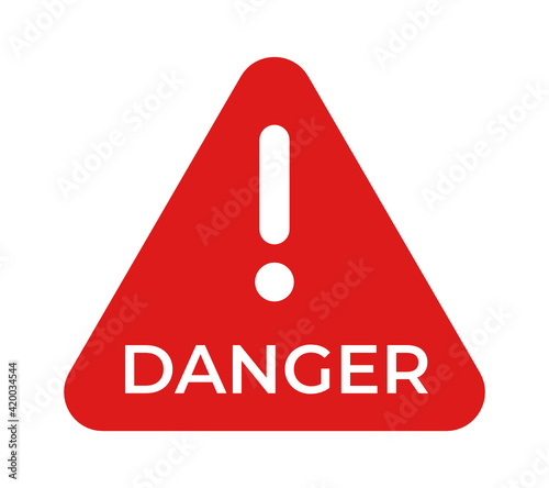 Caution alarm set, danger sign collection, attention vector icon, yellow, red and black fatal error message element, exclamation mark of warning attention icon 