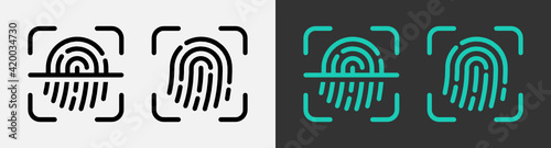 Finger-print Scanning Identification System.