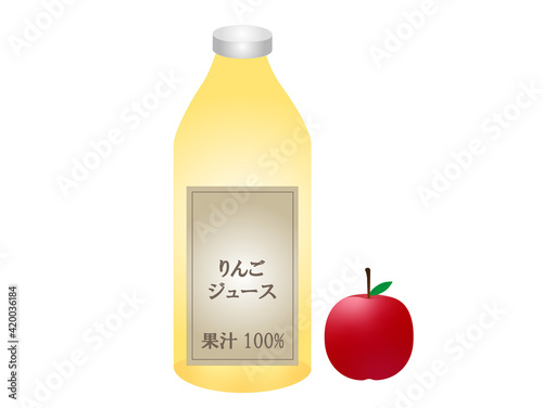 りんごジュースとりんご
