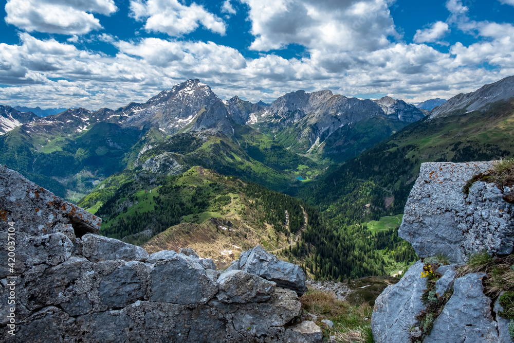 Spring day trekking in the beautiful Carnic Alps, Friuli-Venezia Giulia, Italy Spring day trekking in the beautiful Carnic Alps, Friuli-Venezia Giulia, Italy