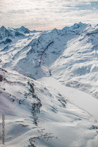 swiss landscape from helicopter © christophe