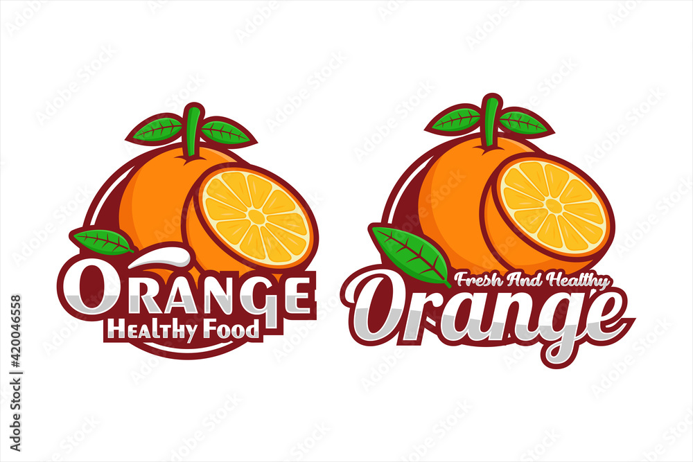 Orange vector design premium logo Orange vector design premium logo