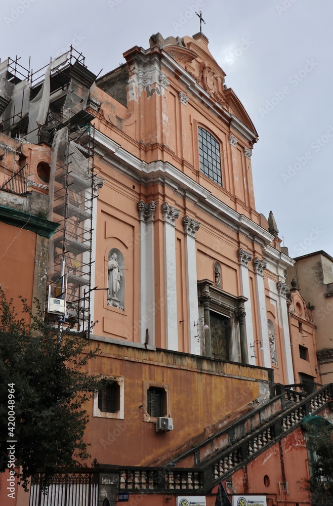 Napoli - Scorcio della Chiesa di Santa Teresa degli Scalzi