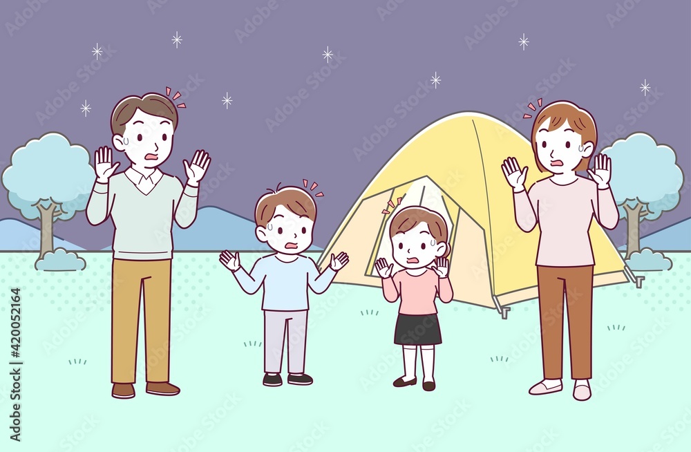 家族で夜キャンプ 家族で夜キャンプ