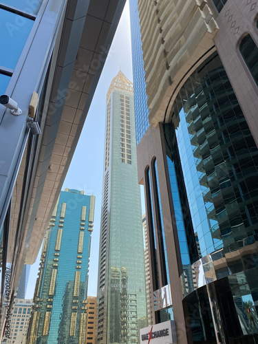 Sheikh Zayed Road, Height Trade Center in Dubai, UAE