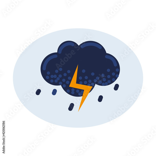storm cloud thunderbolt