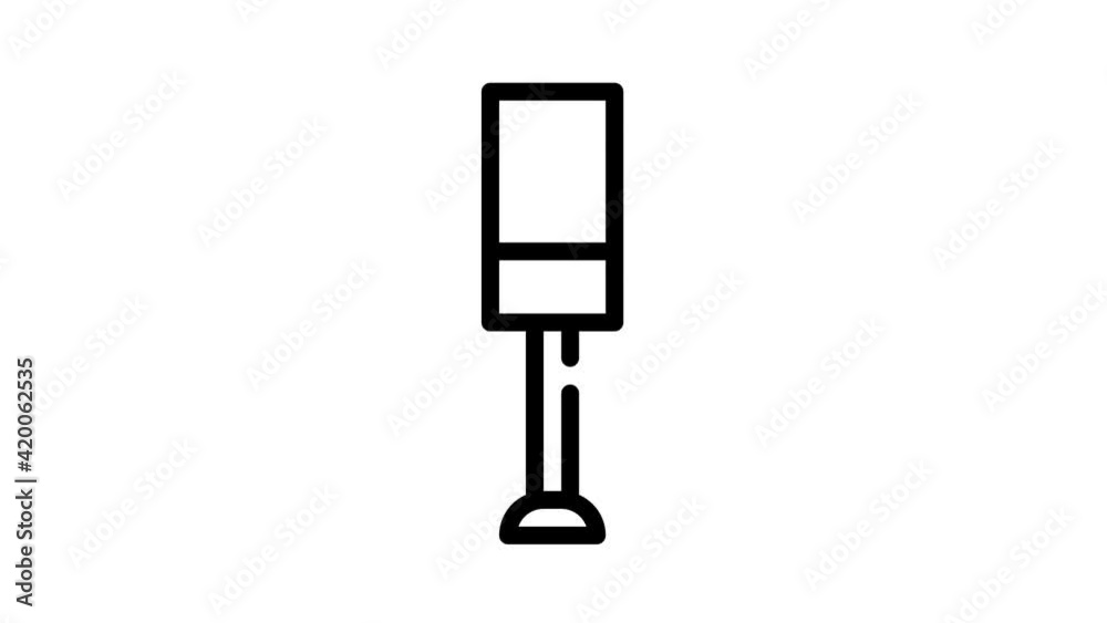 parking sign black icon animation parking sign black icon animation