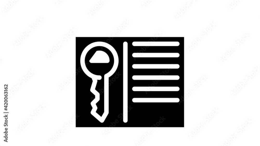 key seo optimization glyph icon animation key seo optimization glyph icon animation