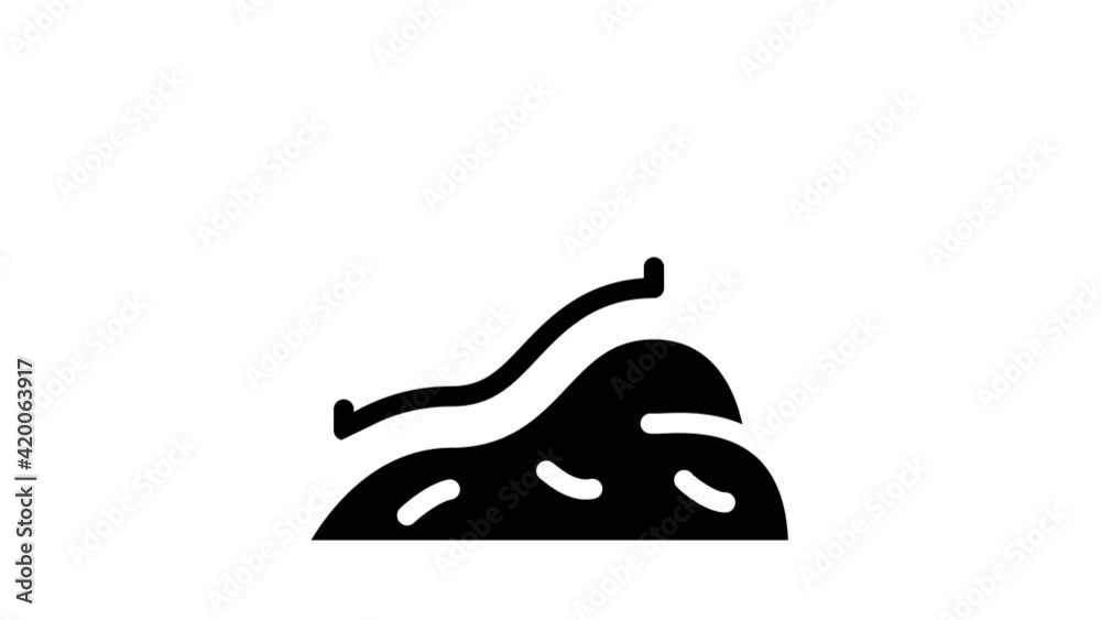 hike travel glyph icon animation hike travel glyph icon animation