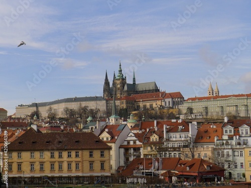 View of the city of Prague in all its glory, Czech Republic.