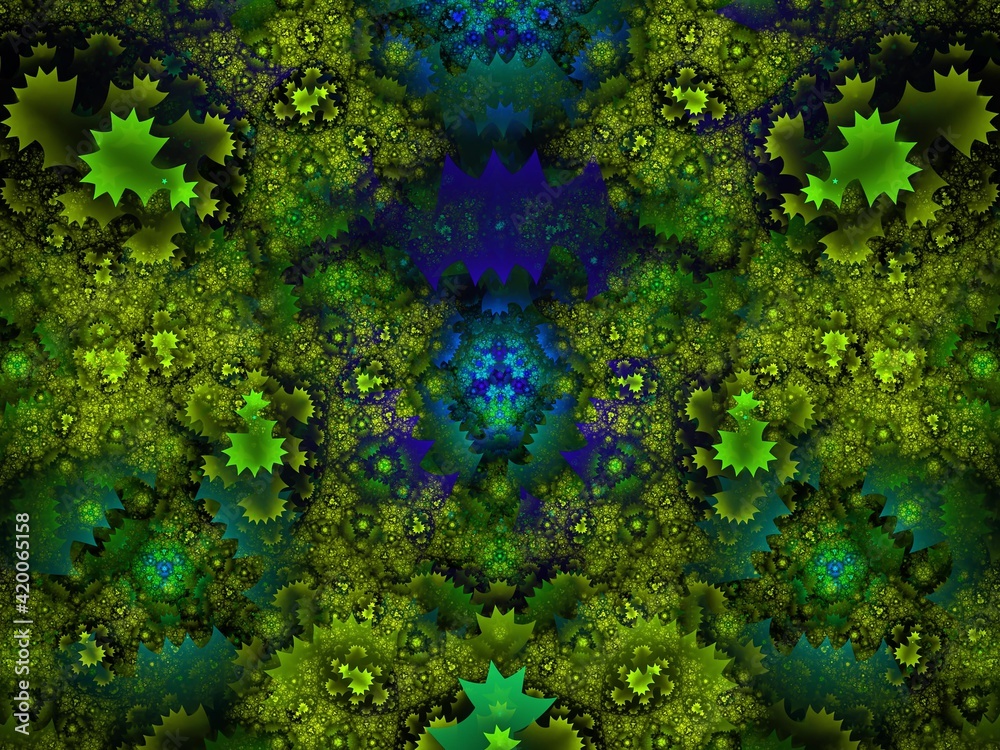 Imaginatory fractal background Image