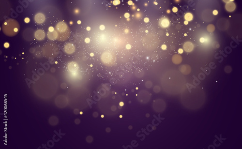 Beautiful sparks shine with special light. Vector sparkles on a transparent background. Christmas abstract pattern. A beautiful illustration for the postcard. The background for the image. Luminaries.