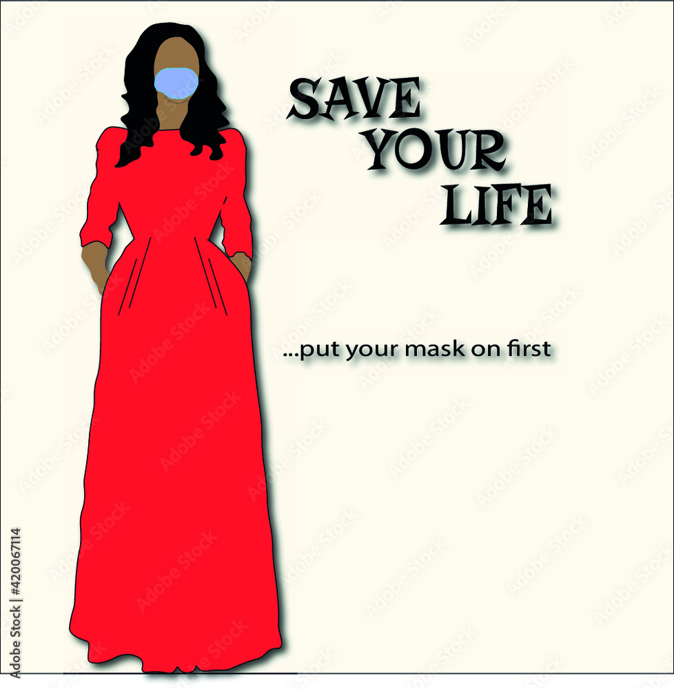 illustration of a person with a sign illustration of a person with a sign