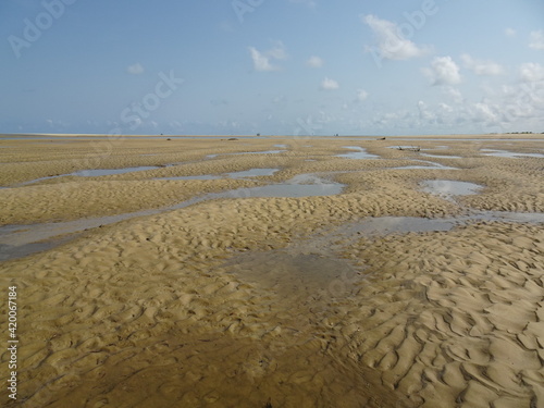 [Madagascar] Wet sandy beach after the tide (Betania village, Morondava) photo