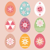 Happy Easter eggs set 6