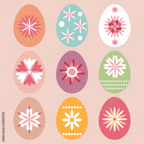 Happy Easter eggs set 6