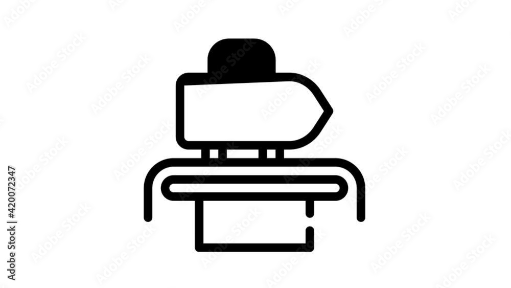 ironing press black icon animation ironing press black icon animation