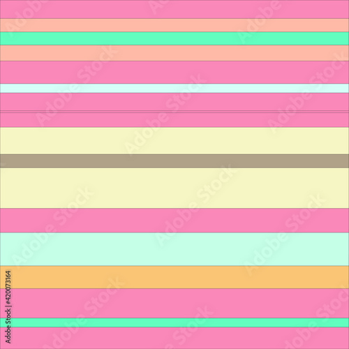  Background in trendy beach shades, cover splash. Simple design with stripes and waves of the sea.