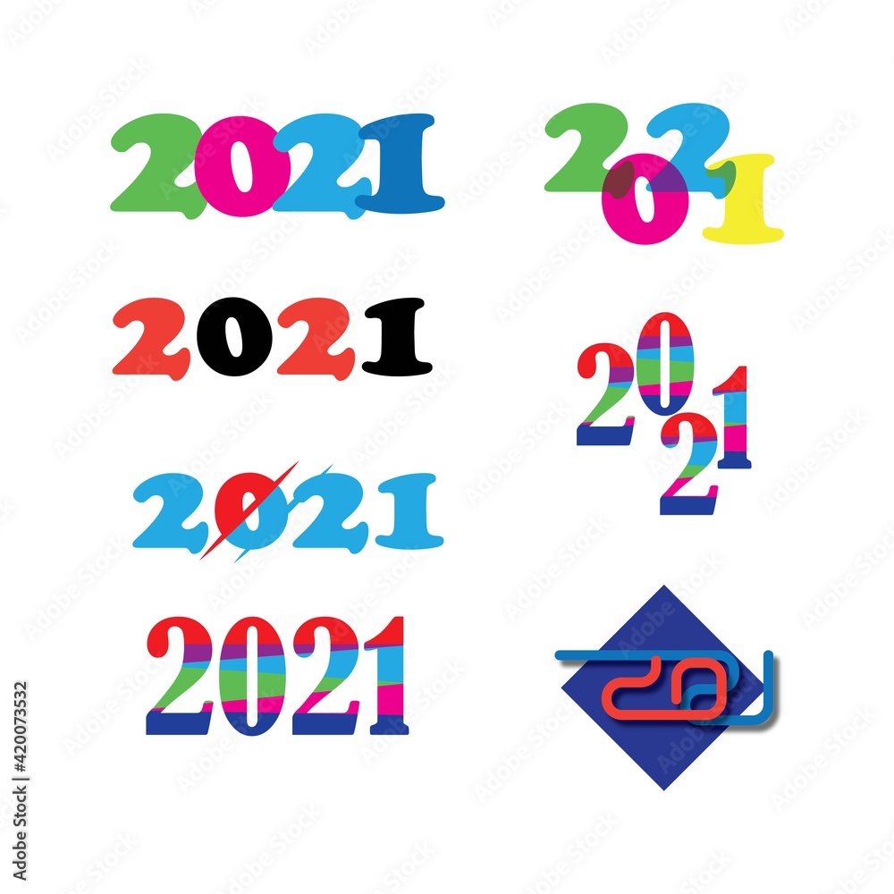 2021 new year icon vector illustration design template
2021 new year icon vector illustration design template
