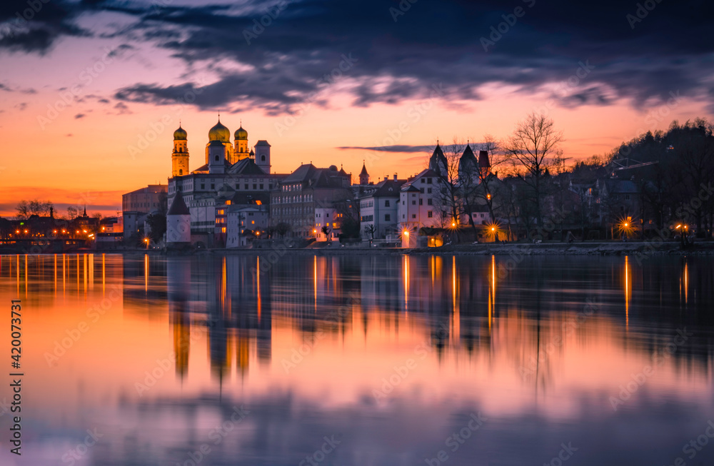 Sunset in Passau