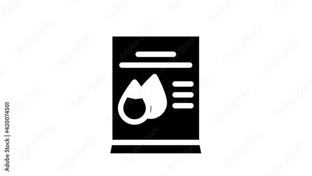seeds bag glyph icon animation seeds bag glyph icon animation