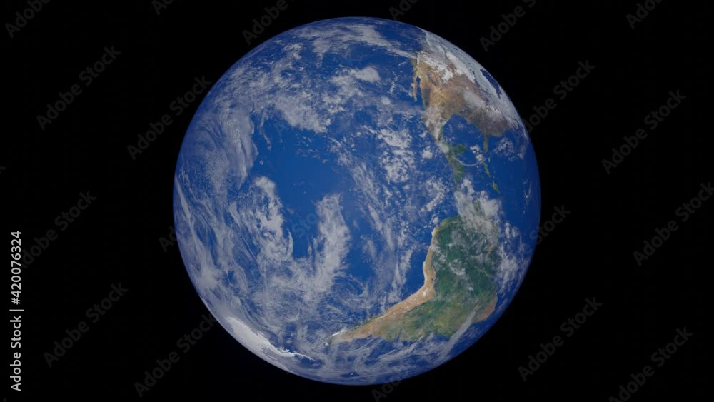 erde planet tagsüber rotierend globus global